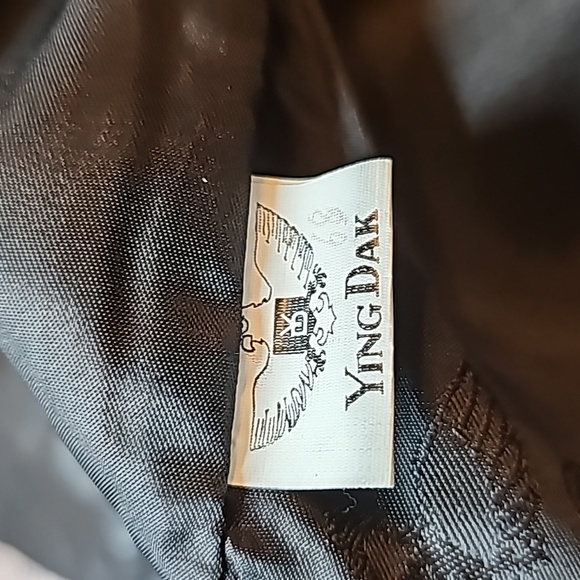 NWT YING DAK RHINESTONE 100% BLACK LEATHER LINED MAXI SKIRT - Picture 15 of 16